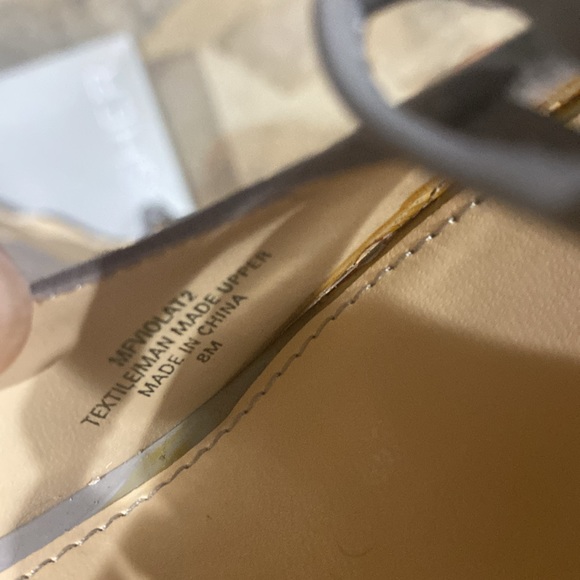 Mark Fisher grey textile suede platform peep toe shoes size 8.. - Picture 4 of 4